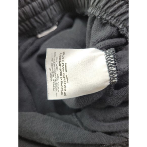 Nike Men XXL Black Sweat Short Elastic Waist Swoosh Pockets Lounge 10" - Picture 8 of 11